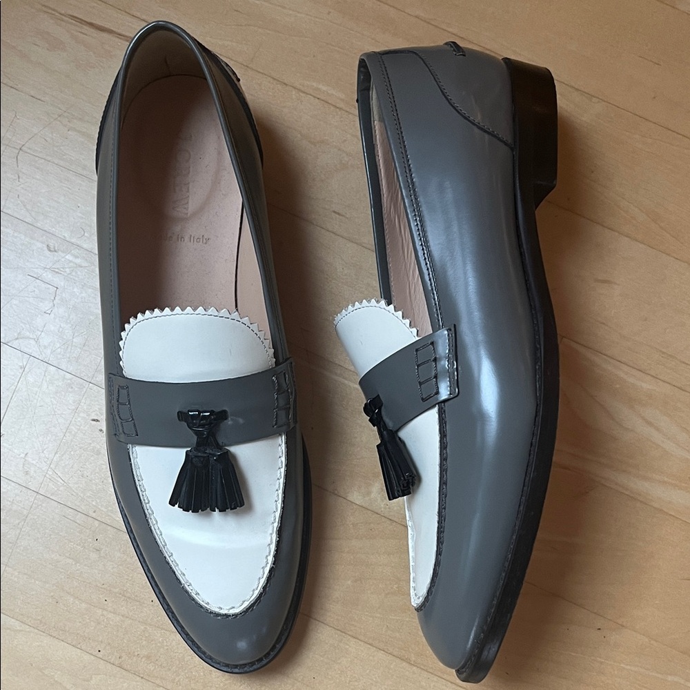 JCrew Academy Tassel Leather Loafer Wms 9
